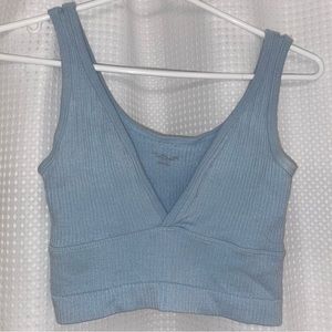 Urban Outfitters Out From Under Light Blue Cropped XS/S Tank Top.